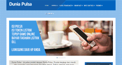 Desktop Screenshot of dunia-pulsa.com