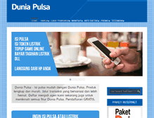 Tablet Screenshot of dunia-pulsa.com